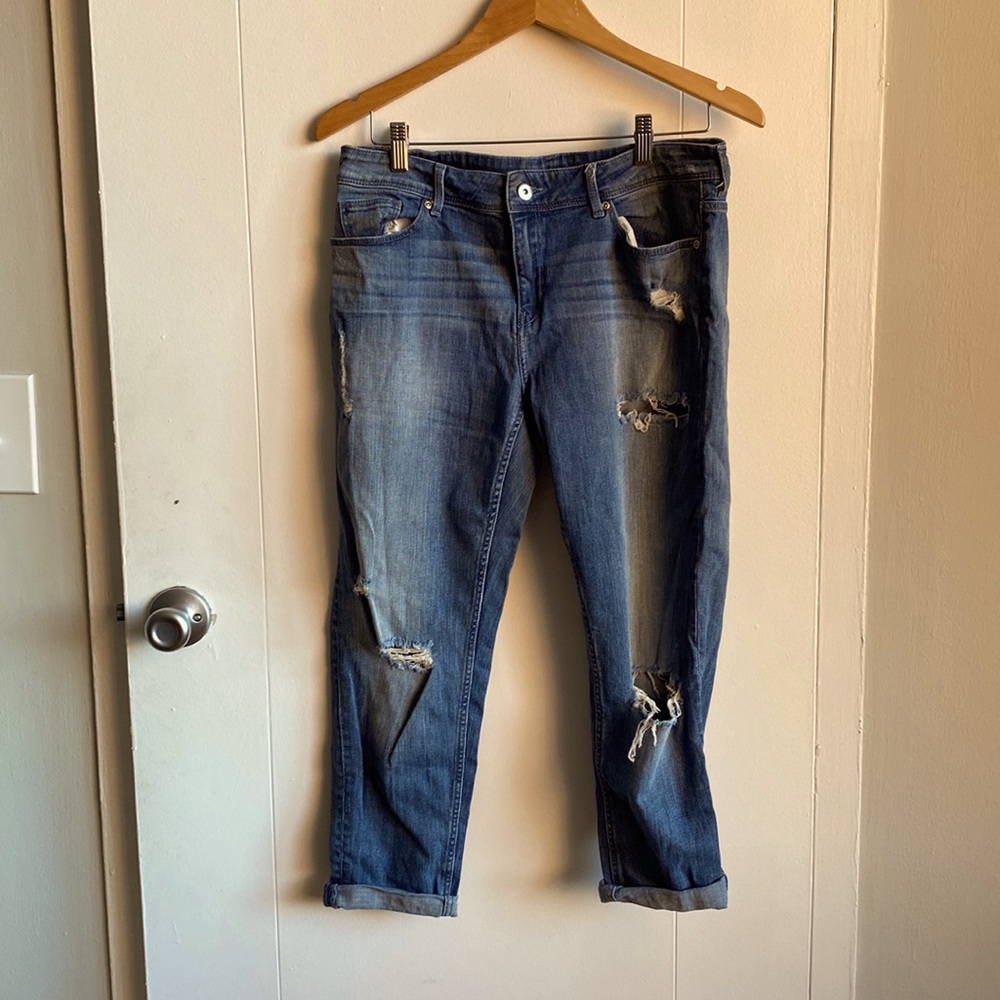 Ripped Boyfriend Cut H&M Size 10 Jeans